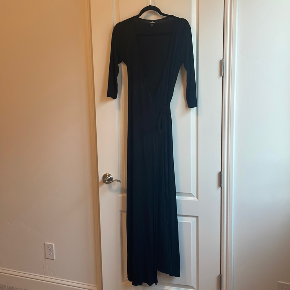 Lulus Black Wrap Dress